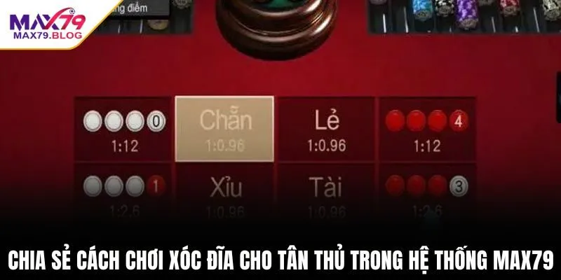 Chia sẻ cách chơi xóc đĩa cho tân thủ trong hệ thống Max79